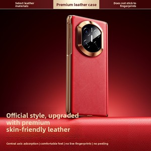 Funda para Teléfono Móvil Mate X7, Nueva X6, de Cuero con Revestimiento de PC, Magnética de Eje Central, Todo en Uno, Galvanizada, con Película Protectora de Cobertura Total - Product Image 5