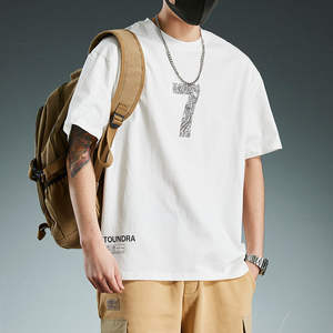 Nueva Camiseta de manga corta japonesa y coreana de moda de estilo americano para hombres Conjuntos de camisetas de ropa de verano versátiles para hombres - Product Image 2