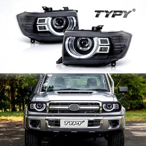 ไฟหน้า LED สว่างพิเศษ TYPY สำหรับ Toyota Land Cruiser LC70-LC79 ปี 2007-2021 ความสว่าง 10000 ลูเมนส์ 6000K โปรเจคเตอร์พร้อมไฟเลี้ยว - Product Image 1