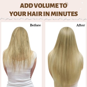 Extensions de cheveux humains russes à clips, une seule pièce, avec 5 clips, prix abordable FH - Product Image 3