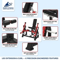Machine de musculation professionnelle à charge de plaques pour adducteurs et abducteurs, équipement de gym pour l'entraînement de la force des cuisses (intérieures et extérieures), des pectoraux et des bras
