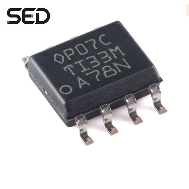 OP07CDR SOIC-8 Operational Amplifier IC Chip 0.25mV Low Offset Voltage Single Channel Operational Amplifier IC Original Genuine