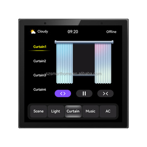 <span class=keywords><strong>Tuya</strong></span> 4 pouces panneau de commande pour maison intelligente musique multifonctionnelle WiFi IPS application d'affichage système tactile intelligent Kits de maison intelligente - Product Image 1