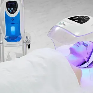 Neue Sauerstoff Gesichts behandlung klare Haut verjüngung Korea O2toderm Akne-Behandlung Kuppel maske mit 7 Farben LED Oxygen Dome O2toderm Maschine