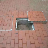 Penutup lubang saluran air baja tahan karat yang tahan lama dan disesuaikan untuk sistem drainase luar ruangan kota modern, penggunaan di lantai.