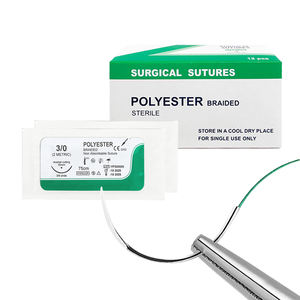 CE ditandai dapat disesuaikan perlengkapan dokter hewan tidak dapat diserap nilon sutra PM poliester jahitan bedah medis grosir tersedia - Product Image 6