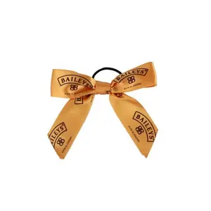 Số lượng lớn handmade giáng sinh satin Ribbon Bow với vòng lặp đàn hồi, biểu tượng tùy chỉnh, trang trí, Bán Buôn