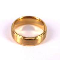 Neu eingetroffen: Luxuriöse 18 Karat vergoldete Wolframringe für Damen und Herren – schlichte, unbedruckte Eheringe und Verlobungsringe für Paare