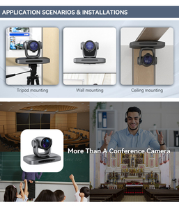 กล้อง 4K NDI POE Ptz รุ่น H5 Oneking สำหรับการประชุมทางวิดีโอ สตูดิโอถ่ายทอดสด และโบสถ์ - Product Image 2