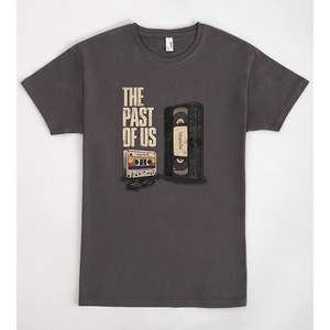 Camiseta The Past Of Us, color gris carbón, diseño vintage Mixtape VHS, ropa unisex - Product Image 1