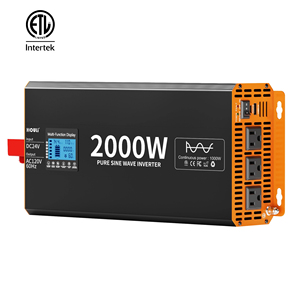 Houli อินเวอร์เตอร์2000W แบบเพียวไซน์เวฟอินเวอร์เตอร์ ETL Certified12V 24V DC ถึง110V AC Power INVERTER สำหรับ RV บ้านระบบสุริยะและ Off-กริด - Product Image 1