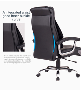 Silla de oficina ergonómica giratoria de cuero con respaldo alto, silla ejecutiva, muebles de oficina, silla de lujo - Product Image 3