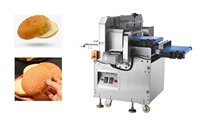 Machine professionnelle de découpe complète de pain de boulangerie réglable / Coupe-hamburger / Trancheuse à pain en acier inoxydable 304 pour noix et farine