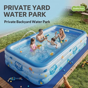 Outdoor PVC Inflatable Swimming <b>Pool</b> for Children Adults <b>Water</b> Spraying Super Large Household Use Mobile Design Smart Flash - Product Image 5