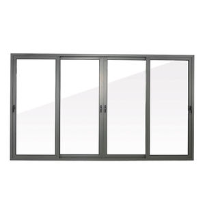 Il doppio design moderno porta scorrevole in vetro in lega di alluminio <span class=keywords><strong>ingresso</strong></span> anteriore con suono isolato <span class=keywords><strong>ingresso</strong></span> vetro finito per ville - Product Image 6