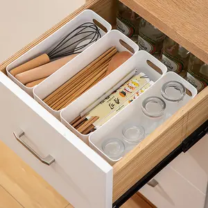 Hot Selling Plastic White Kitchen Desktop Pantry Bin Storage Organizer for Home plastic stackable storage box with handle