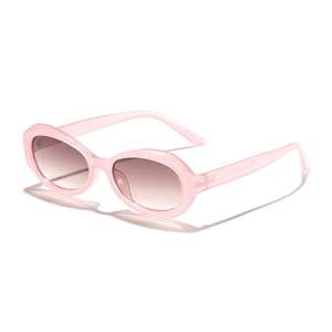 Gafas de Sol Ovaladas Retro 2025 con Logotipo Personalizado, Protección UV400, Color Jelly, Montura Pequeña para Mujer - Product Image 6