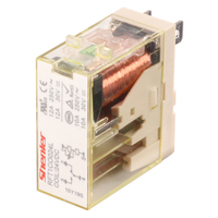 Relais d'interface Shenler RFT1CO024L, relais 24VDC, relais mince et base d'alimentation 24VDC, module 8 broches, Lora DPDT, kit de test, 1 pôle, 12A, étanche