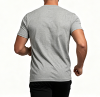 T-shirt Premium Homme Extensible Ultra Doux Coupe Slim 95% Coton 5% Spandex avec Logo Personnalisé OEM pour Entraînement en Salle de Sport – Vente en Gros pour Marques