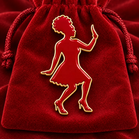 Broche en métal plaqué or avec émail rouge, motif Femme Grecque de la Fortitude dansant, pour Sororité Delta, Bijou personnalisé pour femmes, Vente en gros