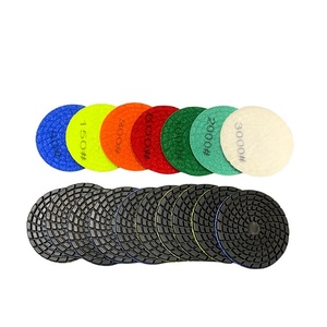 Pabrik langsung Diameter 100mm 4-inci bantalan pengilap berlian alat Resin untuk batu marmer granit pengamplasan pengasah OEM - Product Image 6