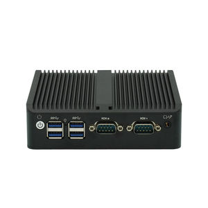 Küçük minipc Linux Win10 Win11 fansız kutu pc barebone <span class=keywords><strong>2</strong></span> ethernet portu minipc - Product Image 3