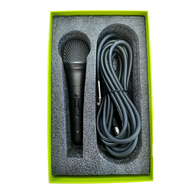 High Quality  Cardioid Wired Dynamic Microphone Metal Construction for Stage Performance Noise Cancelling Function with Switch
