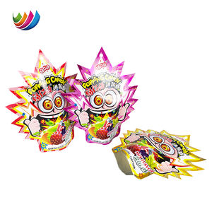 A prueba de olores algodón gomoso caramelo Pop Rocks Stand Up bolsa irregular forma especial personalizado troquelado caramelo embalaje bolsas de mylar - Product Image 3
