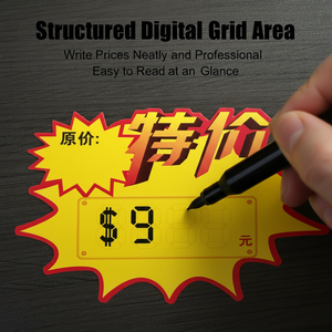 Panneaux publicitaires pour les supermarchés, enseignes promotionnelles, panneaux de prix en papier, étiquettes de prix éclatantes - Product Image 2