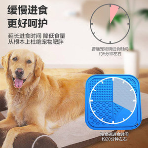 <b>Silicone</b> Dog Licking <b>Mat</b> Square 200mm Food Grade Non-Slip Pet Feeding Pad With Suction Cups For Dogs - Product Image 4
