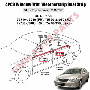 Guarnizione Esterna <span class=keywords><strong>per</strong></span> Finestrini Auto, Modanatura in Plastica <span class=keywords><strong>per</strong></span> Toyota Camry/<span class=keywords><strong>Vista</strong></span>/Aurion 2001-2006 - Product Image 2