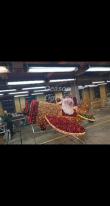 LED giáng sinh Santa Claus bay một chiếc máy bay ngoài trời lớn trang trí Giáng sinh - Product Image 6