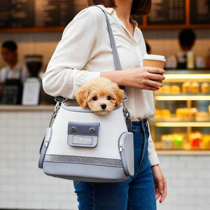 अनुकूलित ब्रांड पालतू कैरियर कंधे बैकपैक बैग महिलाओं के लिए लक्जरी चमड़े की बिल्ली बैग - Product Image 2