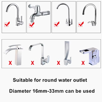 Filtre à eau 6 couches pour robinet, purificateur à pierre médicale et charbon de coco, accessoire de cuisine