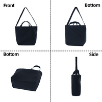 Sac fourre-tout en toile robuste personnalisé avec logo, idéal pour le travail quotidien, l'école, les week-ends, le yoga, sac de sport à bandoulière pour femme avec 3 poignées