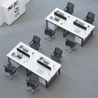 Bureau d'étude entièrement équipé pour chambre à coucher, robuste et durable, combinaison bureau et chaise pour entreprise