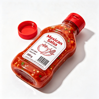 Étiquettes pour pots de salsa de style mexicain Haoxuan OEM, autocollants imprimés en PET haute brillance, imperméables, pour l'emballage alimentaire