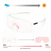 Lunettes de sport interchangeables TR90 avec verres photochromiques et protection UV pour hommes et femmes, idéales pour le cyclisme, la pêche, la course à pied et le golf.