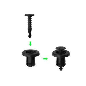 Clips de Fijación de Parrilla para Honda Crosstour Crv Renault B114, Sujetadores de Plástico Negro para Reparación y Reemplazo - Product Image 1