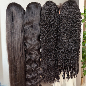 Peluca de Cabello Humano Birmano Rizado Estilo Pixie al por Mayor, Cutícula Alineada Virgen Crudo 100% Natural, Peluca Frontal de Encaje HD 13x4 y 13x6 - Product Image 1