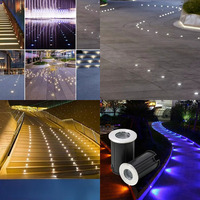 Lampes LED de jardin enterrées de haute qualité 1W/3W IP68 en aluminium + acier inoxydable, éclairage extérieur, lumière blanche chaude 3500K, éclairage lunaire