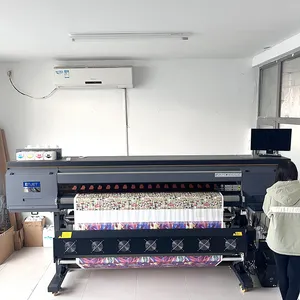 I3200 3Head 4Head mesin cetak sublimasi termal sistem pembersihan otomatis Printer sublimasi Format besar untuk kain kain