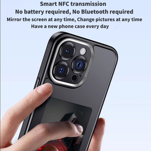 Diy Smart Nfc Ink Screen Funda para teléfono móvil 3,2 pulgadas Ink Phone Case Edit Display Nfc Phone Case para <span class=keywords><strong>Iphone</strong></span> <span class=keywords><strong>13</strong></span> <span class=keywords><strong>14</strong></span> 15 <span class=keywords><strong>Pro</strong></span> <span class=keywords><strong>Max</strong></span> Cover - Product Image 2