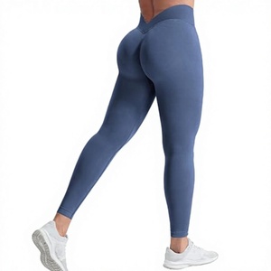 High Waisted Seamless Yoga Leggings Full Length Ruched <b>Butt</b> <b>Lifting</b> Workout <b>Pants</b> for Gym - Product Image 1