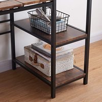 Bureau multifonctionnel avec étagère Bureau d'ordinateur moderne en métal pour la maison avec table élévatrice pour le salon