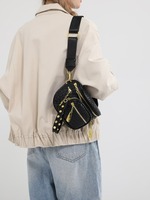 Sacs à bandoulière décontractés pour femmes, sacs fourre-tout de luxe en cuir PU, sac banane de voyage, sac à bandoulière imperméable à motif de fil