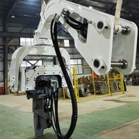 Martillo Vibratorio Hidráulico KN250 Montado en Excavadora, Martillo Vibratorio para Hincado de Pilotes de Lámina y Tubulares para Obras de Construcción