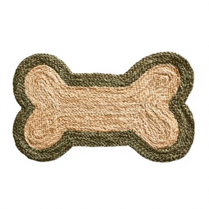 Modern Handmade Plush Thick PET Friendly Jute Bone Area Rug for Beach & Door Use by Mittal Textile - Product Image 3