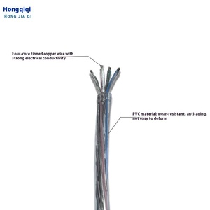 Nhà sản xuất tùy chỉnh <span class=keywords><strong>RGB</strong></span> Bốn lõi không thấm nước trong suốt Docking chiếu sáng cáp mới dẫn không thấm nước rgb4p <span class=keywords><strong>Adapter</strong></span> kết nối - Product Image 3