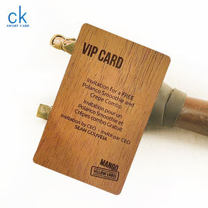 Tarjeta de llave de hotel inteligente de madera resistente al agua impresión offset personalizada 13,56 KHz madera RFID <span class=keywords><strong>Control</strong></span> DE ACCESO tarjeta de <span class=keywords><strong>Control</strong></span> de acceso de habitación inteligente - Product Image 4